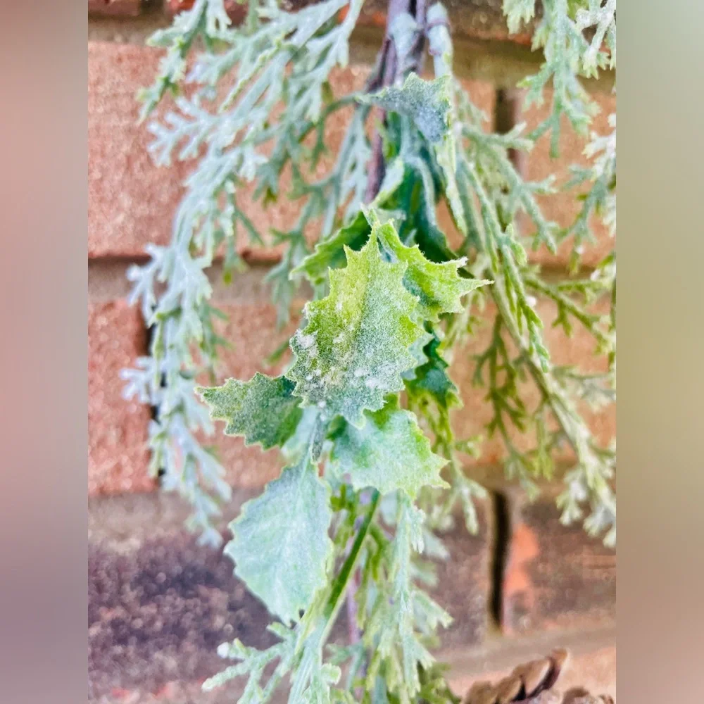 *Frosted Woodland Cedar Garland